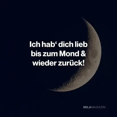 Ich hab dich lieb bis zum mond und wieder zurück